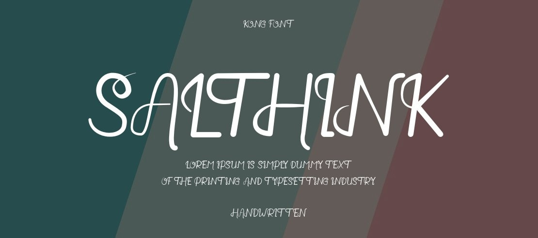 Salthink Font