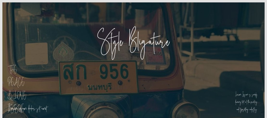 Style Bligature Font