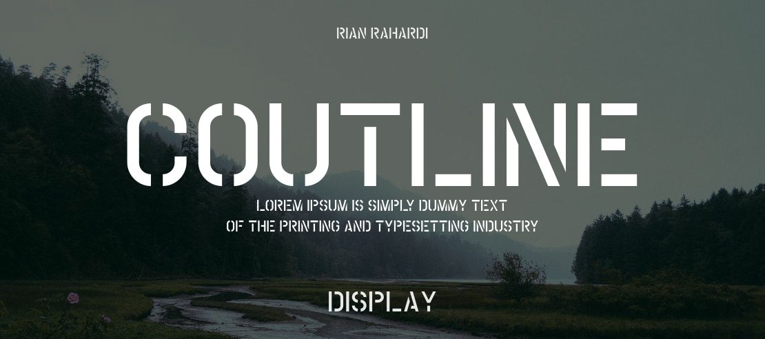 Coutline Font