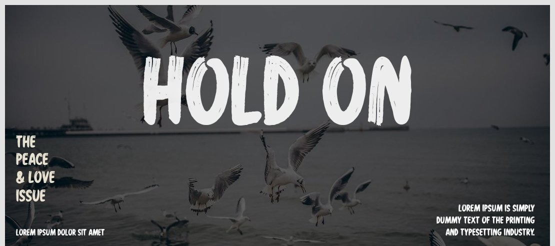 Hold On Font