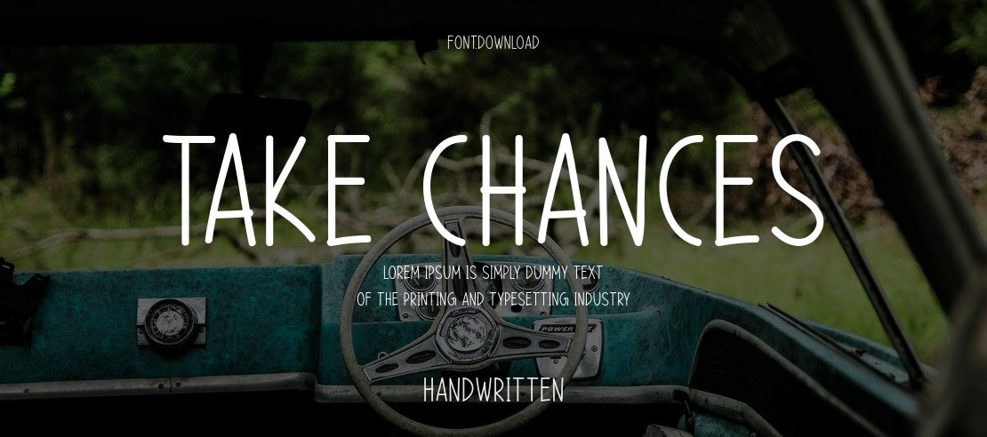 Take Chances Font