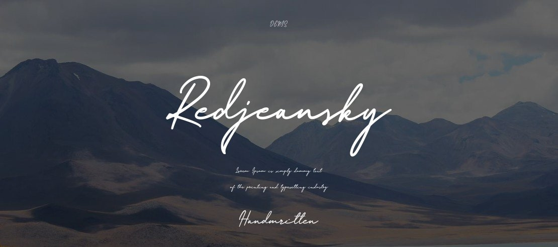 Redjeansky Font