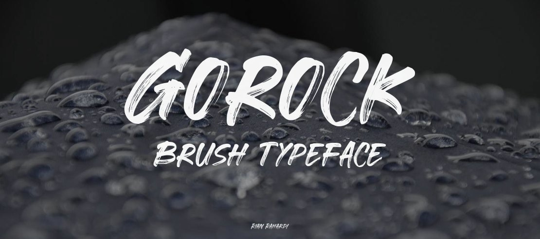 Gorock Brush Font Family