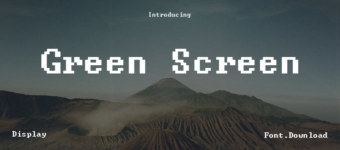 Green Screen Font