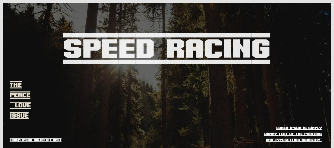 Speed Racing Font Family