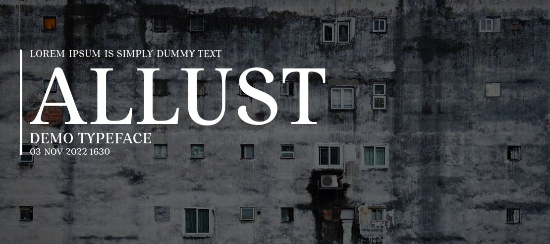 Allust DEMO Font