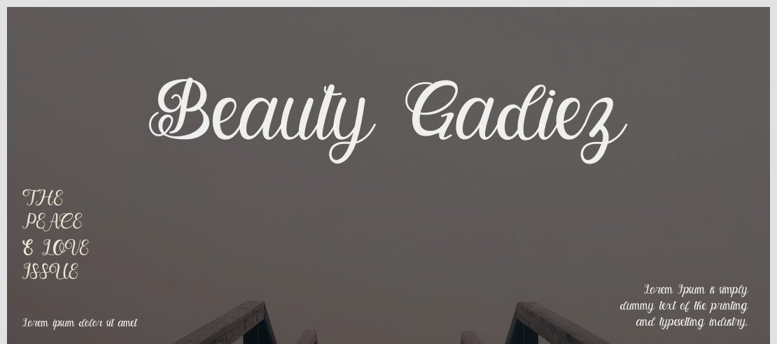 Beauty Gadiez Font
