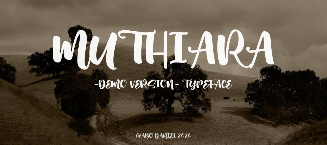 Muthiara -Demo Version- Font