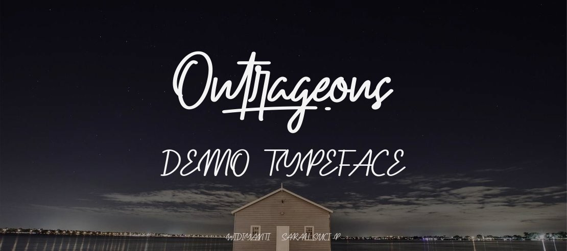 Outrageous Demo Font