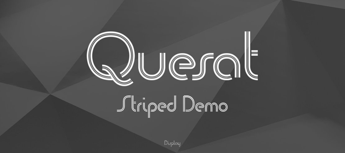 Quesat Striped Demo Font