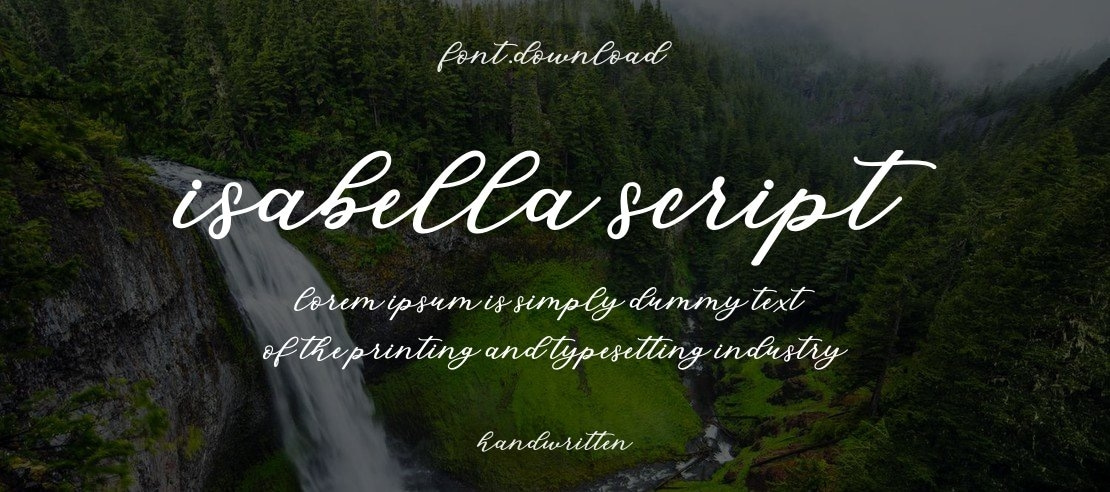 Isabella Script Font