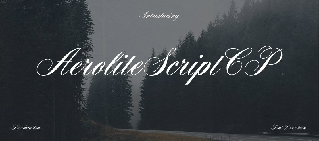 AeroliteScriptCP Font Family