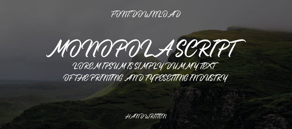 Monopola Script Font