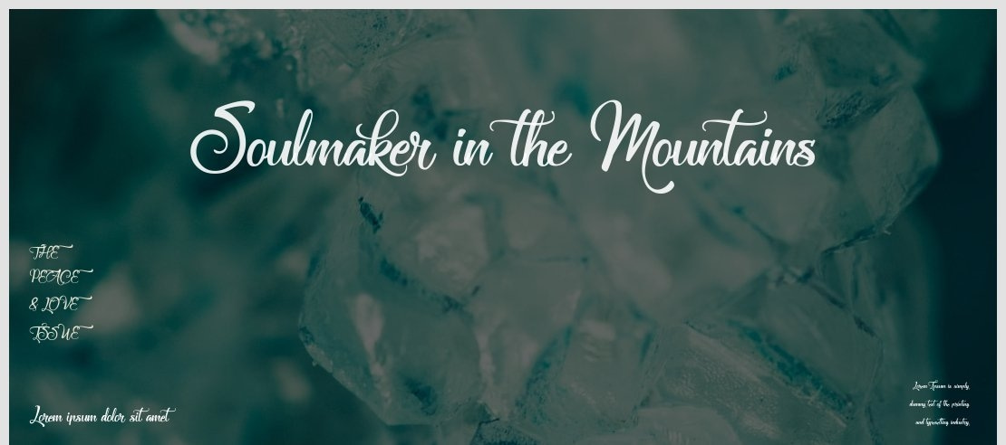 Soulmaker in the Mountains Font