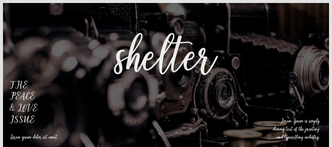 shelter Font