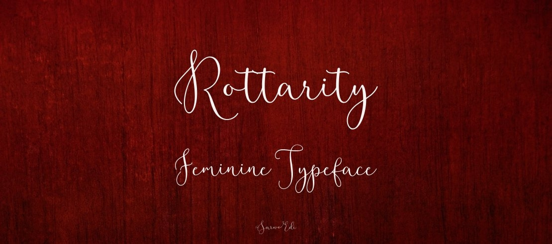 Rottarity Feminine Font