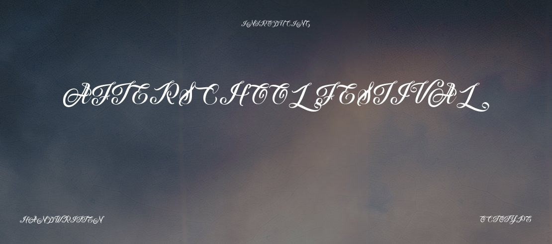 Afterschool Festival Font