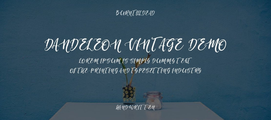 Dandeleon Vintage Demo Font