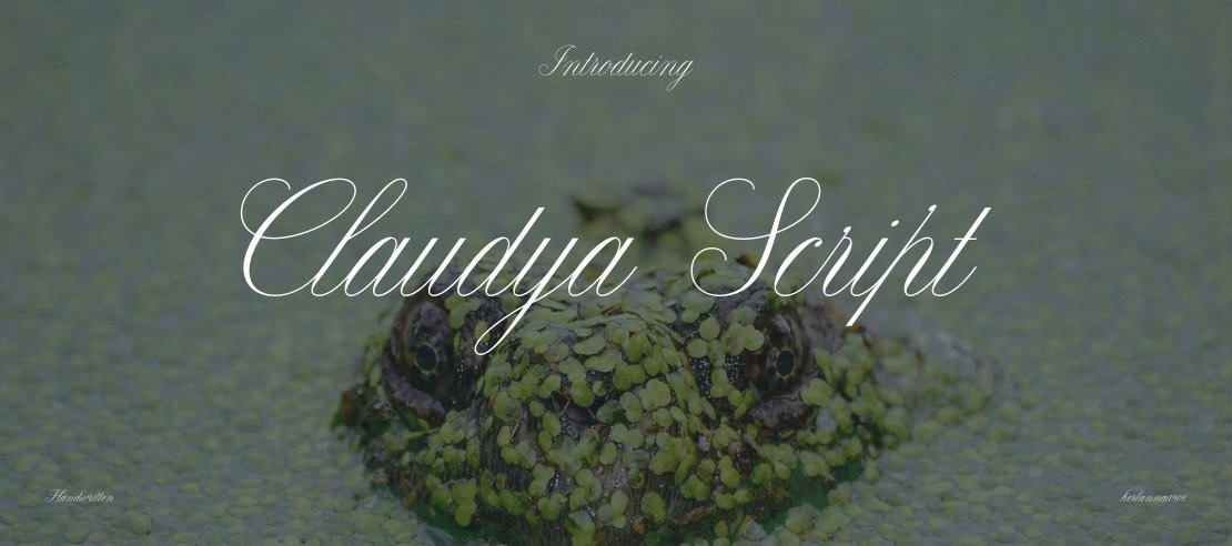 Claudya Script Font