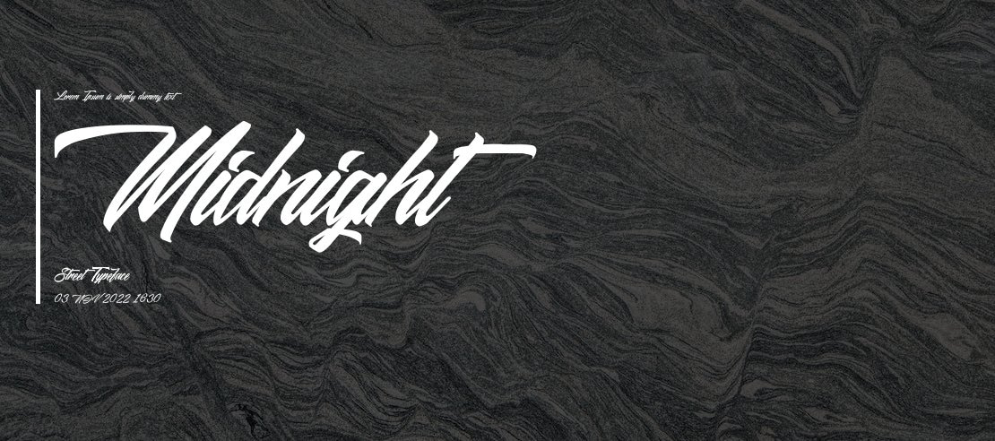 Midnight Street Font