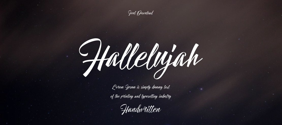 Hallelujah Font