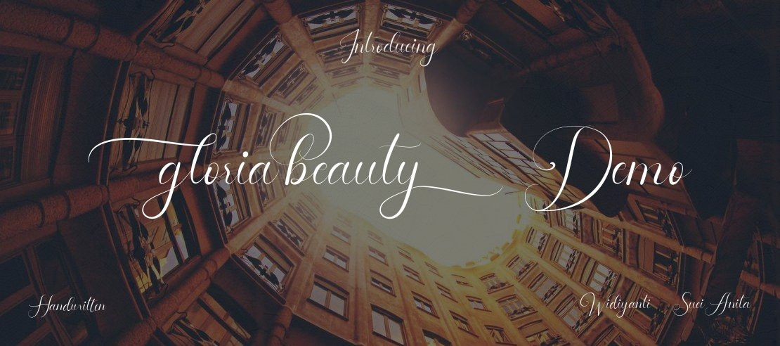 Gloria Beauty Demo Font