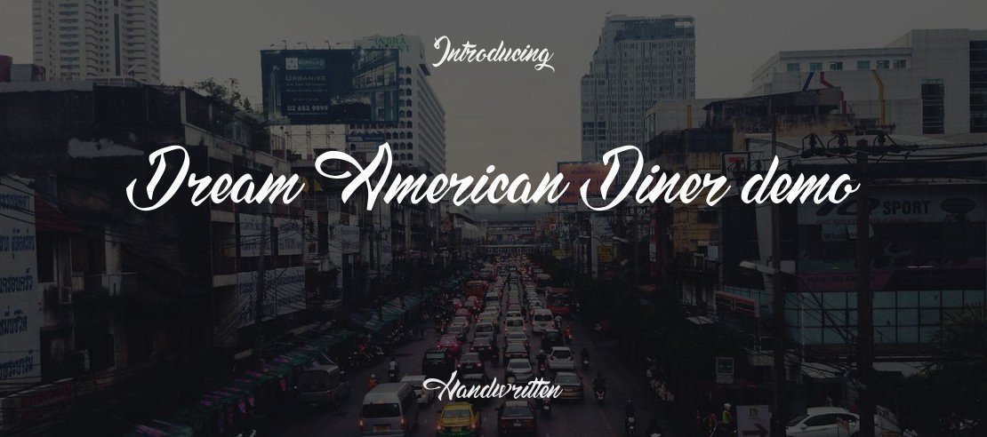 Dream American Diner demo Font