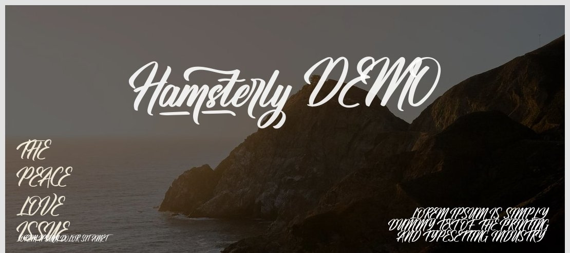 Hamsterly Demo Font