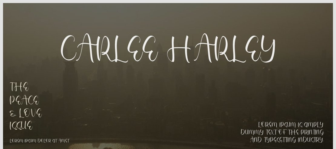 Carlee Harley Font