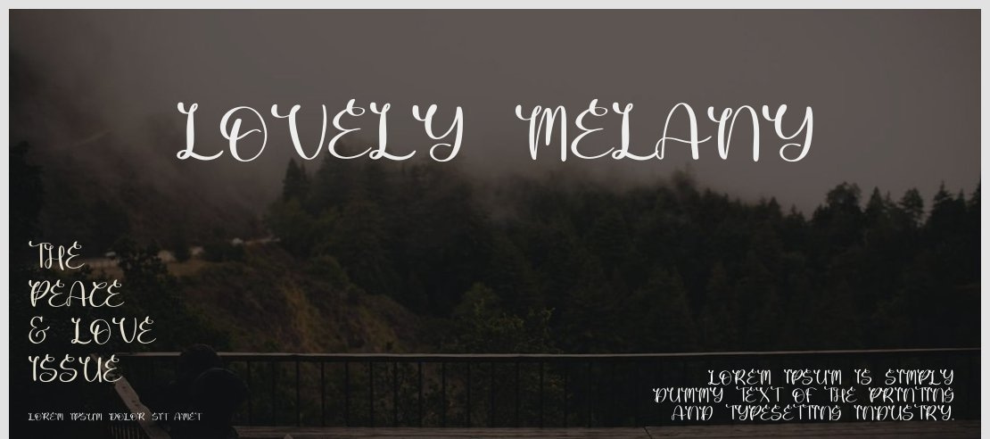 Lovely Melany Font