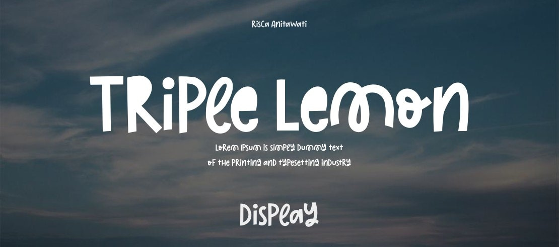 Triple Lemon Font