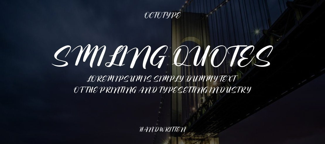 Smiling Quotes Font