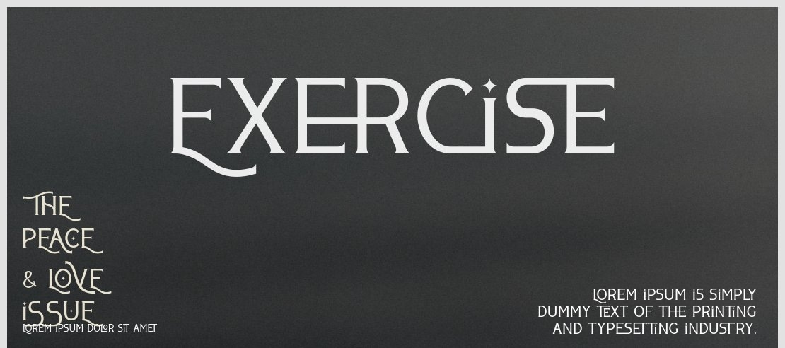 Exercise Font