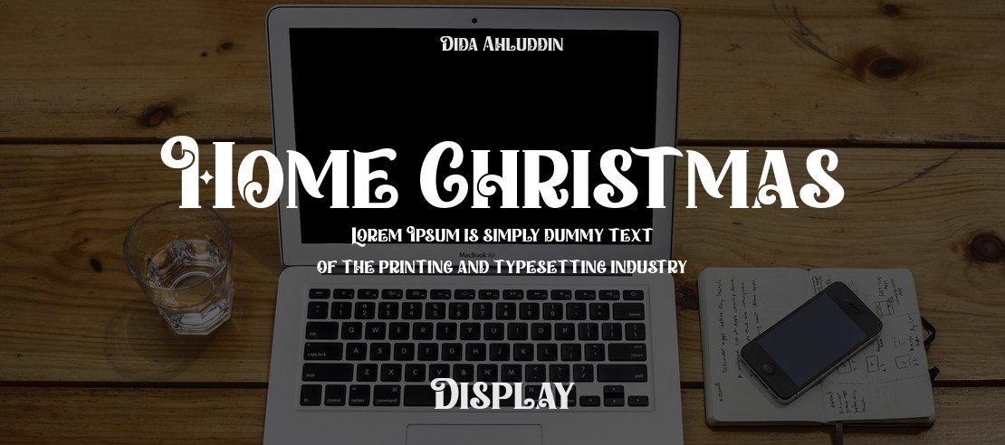 Home Christmas Font