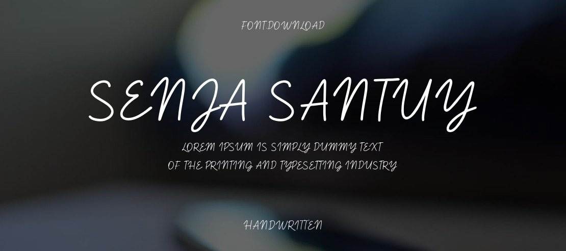 Senja Santuy Font