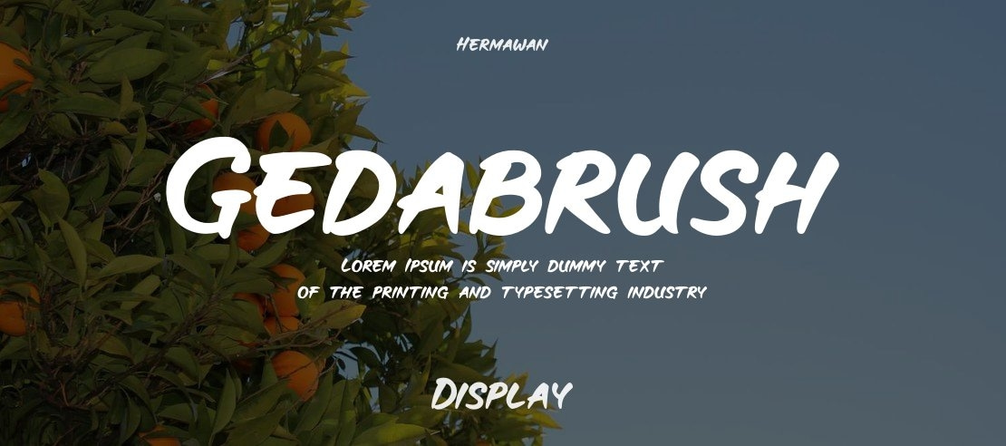 Gedabrush Font