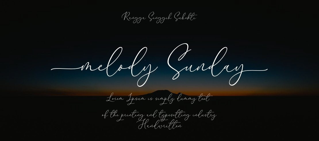 Melody Sunday Font