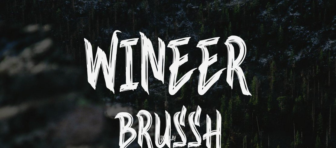 Wineer Brussh Font