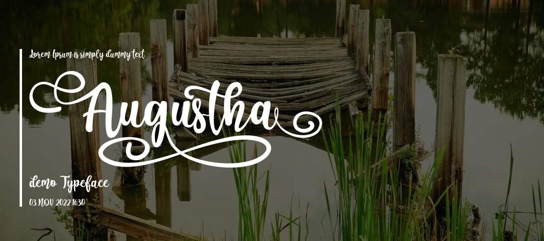 Augustha demo Font