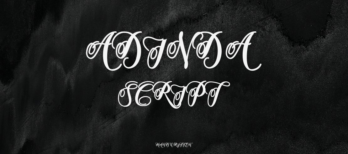 adinda script Font