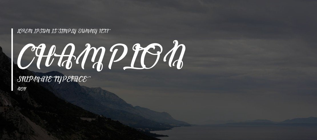 Champion Shipmate Font