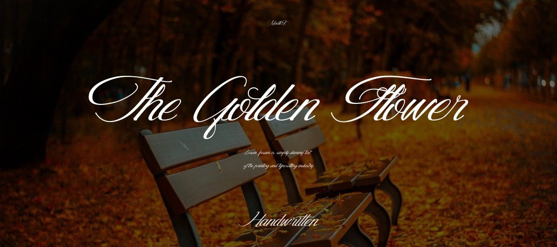 The Golden Flower Font