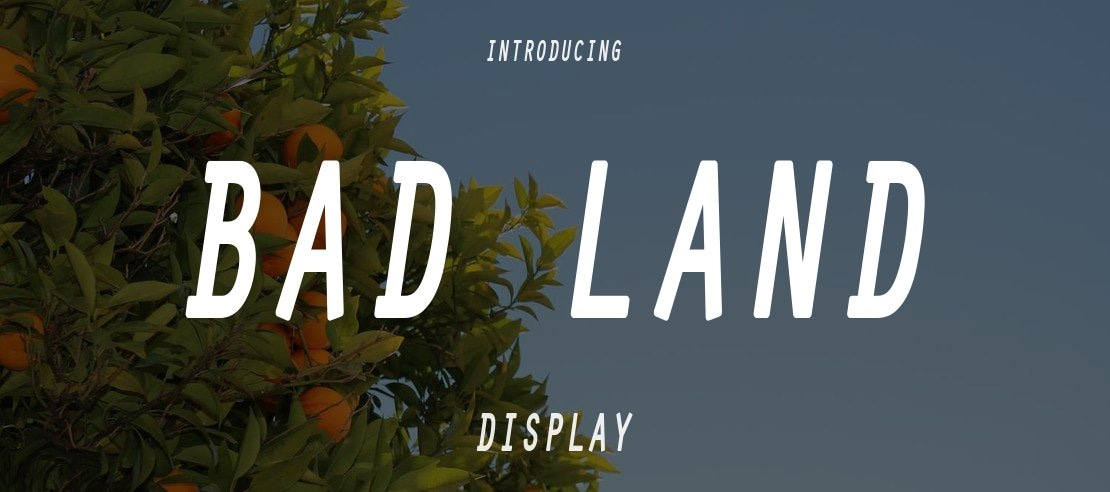 Bad Land Font