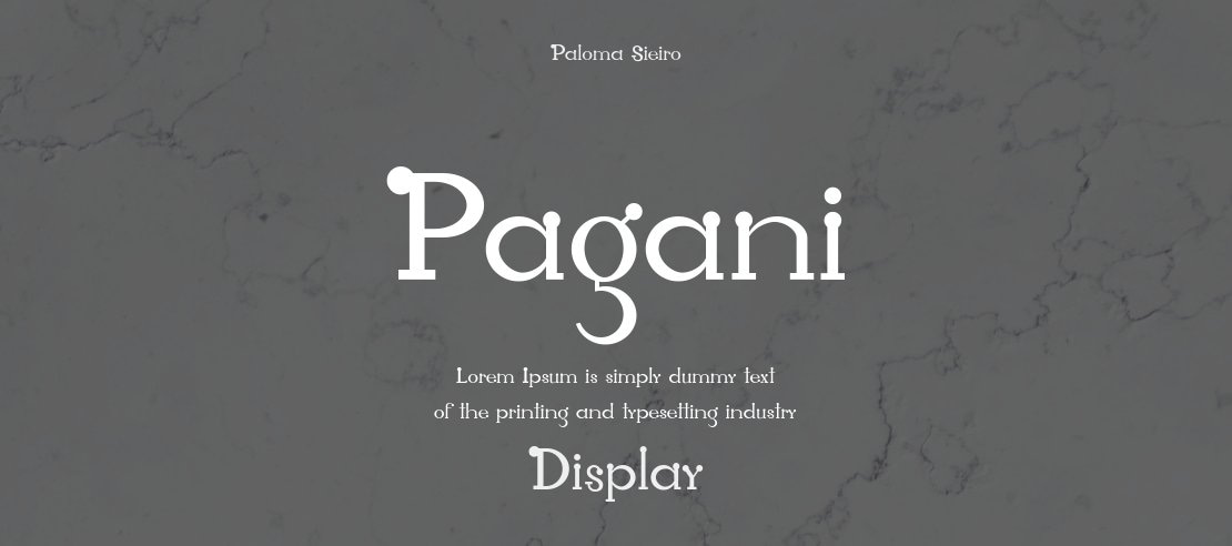 Pagani Font