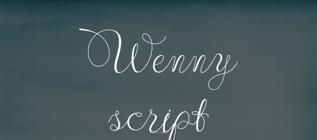 Wenny script Font