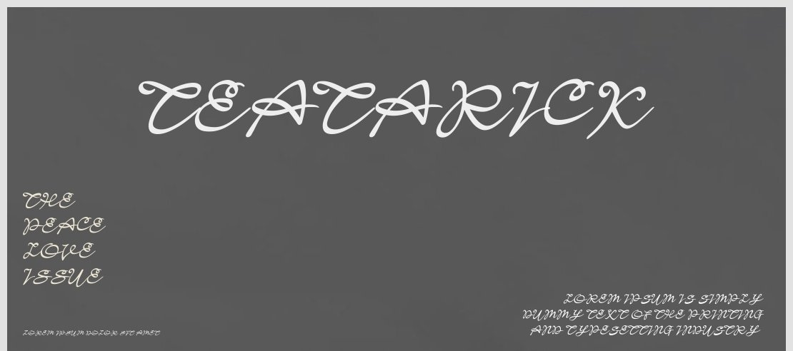 Teatarick Font