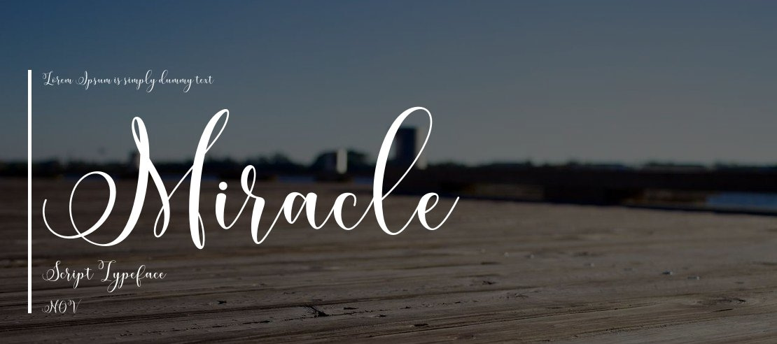 Miracle Script Font