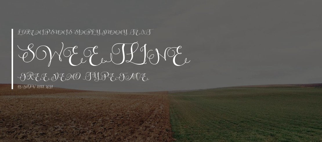 Sweetline Free Demo Font