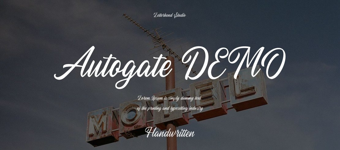 Autogate DEMO Font