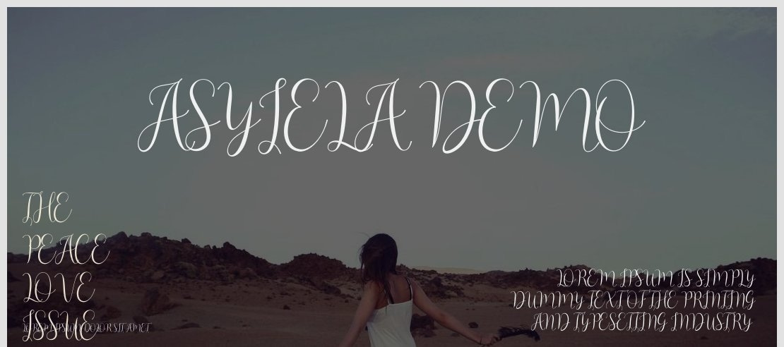 Asyiela Demo Font